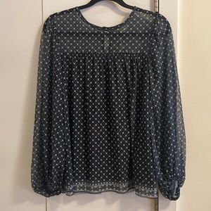 NWT: Medium Max Studio blouse w/ sheer arms and shoulder area (picture shows).